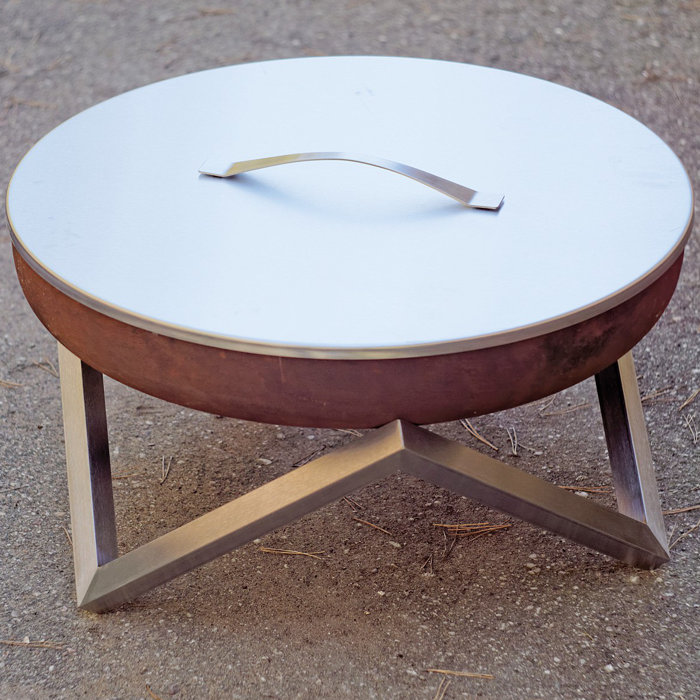 Curonian Stainless Steel Fire Pit Cover & Reviews Wayfair